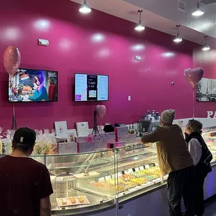customers at the counter