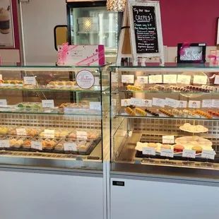 a display of pastries