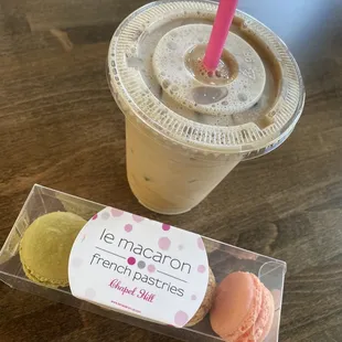 Cold brew &amp; macarons