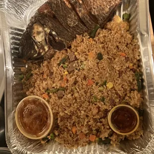 Jollof rice with fish