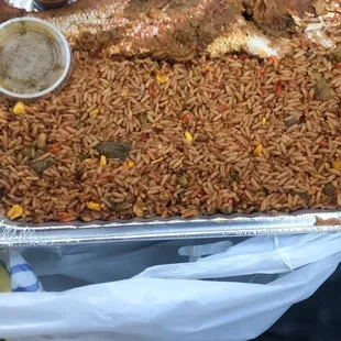 Jollof rice with fish