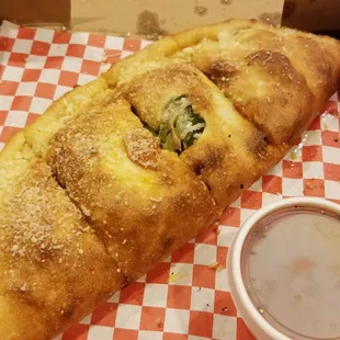 Calzone, delicious.