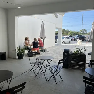 Outdoor seating area
