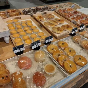 Custard tarts and other sweet breads