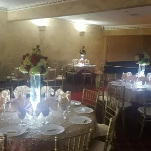 The lighting used for the event