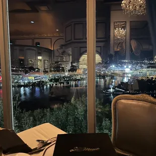 View of Pittsburgh from our table