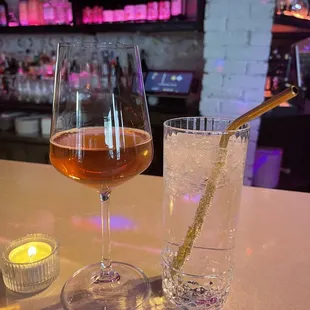Orange Wine &amp; Club Soda