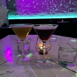 Espresso martini (right)
