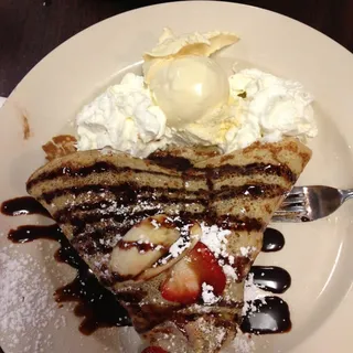 Strawberry Banana Nutella Crepe