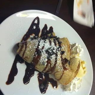 Brownie Cheesecake Crepe