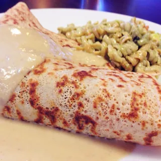 Chicken Green Curry Crepe