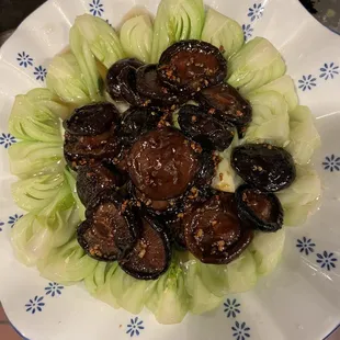 Baby bok choy w black mushroom
