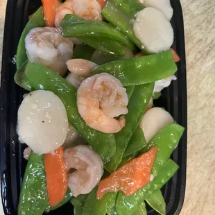 Snow peas w sheimp