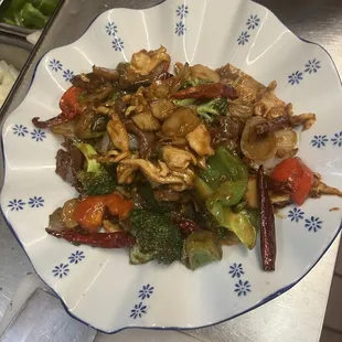 King pao comb ( chicken beef shrimp)