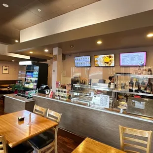the interior of a restaurant