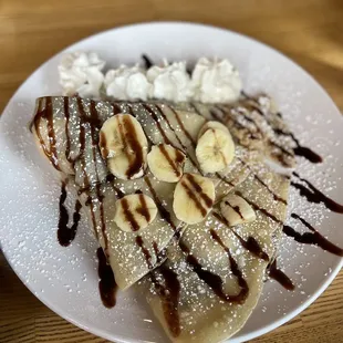 Crepe with banana and Nutella - yummmaeeee