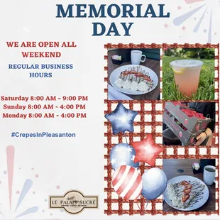 We are open all weekend long!
