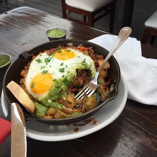 Corned beef hash skillet. So good!