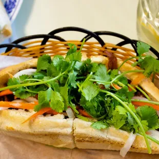 grilled pork banh mi