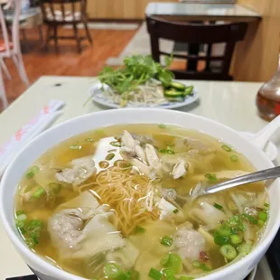 18. Boneless Chicken Egg Noodle with Pork Wonton Soup - perfect for this weather