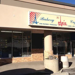 the outside of the building