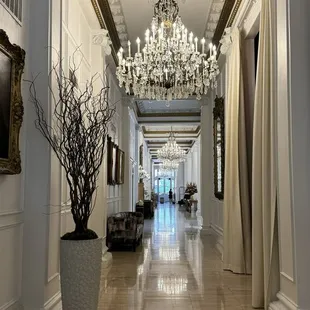 Beautiful entryway at Le Pavillon