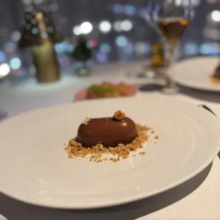 The chocolate mousse desert