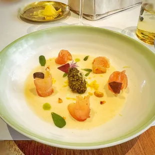 Seabass with osetra caviar