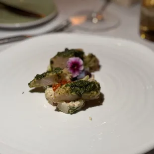 a plate of food on a table