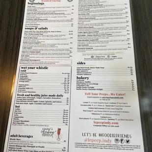 menu, sushi and sashimi