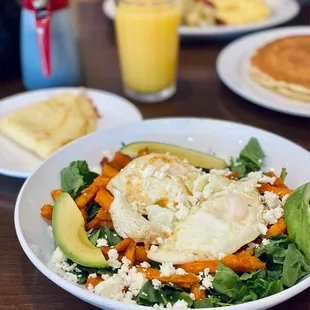 a plate of food on a table