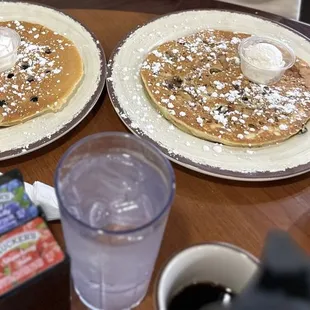 Blueberry  pancakes   Apple  walnut cinnamon