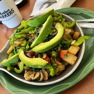 My custom vegan dish.