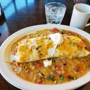 Smothered Bacon Burrito