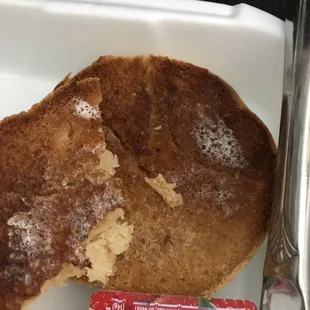 Burnt english muffin