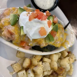 Limited time breakfast... chicken poblano scramble