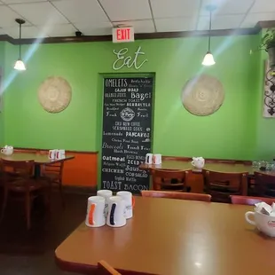 View of back wall in back area