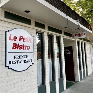 Front of restaurant