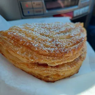 a stack of puff pastry