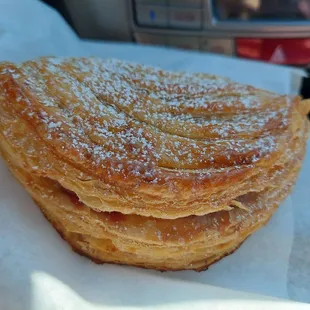 a stack of puff pastry