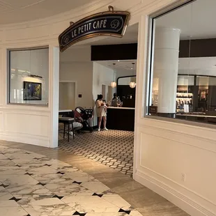 Outside that opens into the lobby