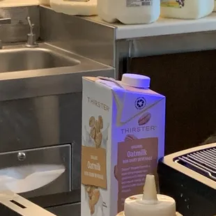 Oat milk they use