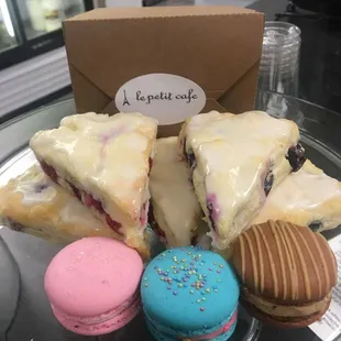 Have you tried one of our scones or macarons gluten free and made by a local Baker