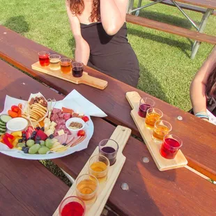 Classic Charcuterie and wine flights