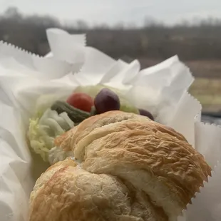 Chicken salad croissant