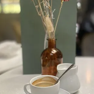 Espresso with milk.