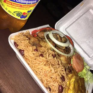 Griot with my Fruit Champagne cola.