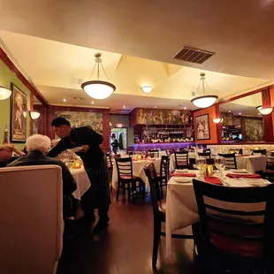 people dining in a restaurant