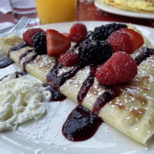 The Lemon Curd Crepe, like chewing rubber.