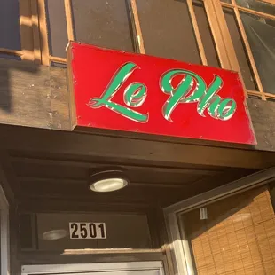 The sign on the outside of the restaurant.